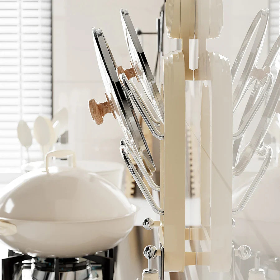 Suction Cup Pot Lid Rack - Wholesalus