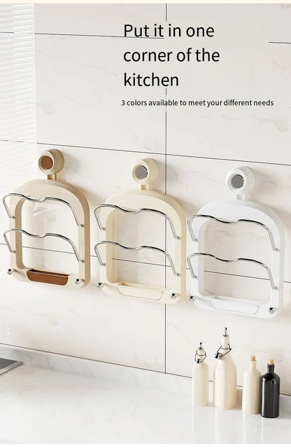 Suction Cup Pot Lid Rack - Wholesalus