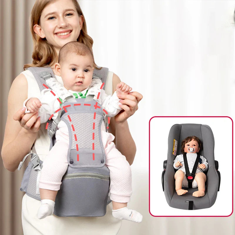 Multi-functional Ergonomic Baby Carrier - Wholesalus