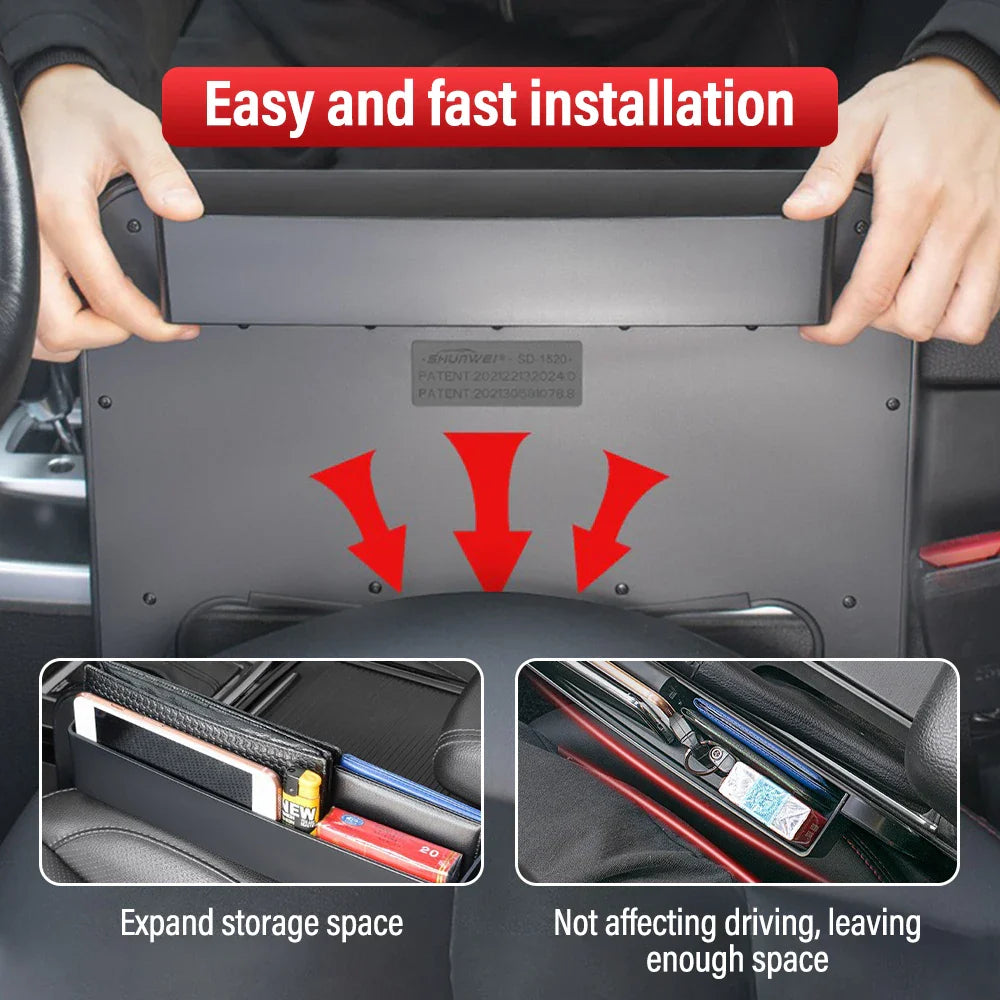 2 In 1 Car Steering Dine with Seat Gap Organizer - Wholesalus