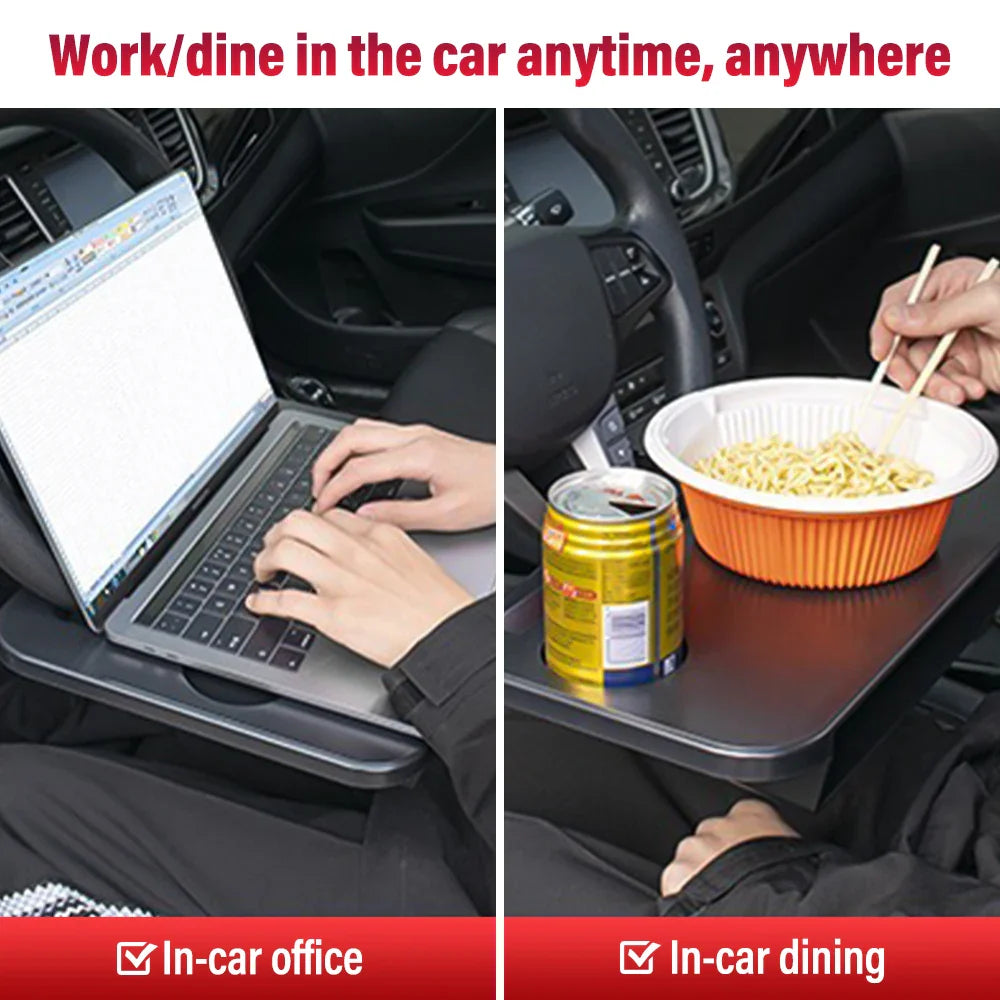 2 In 1 Car Steering Dine with Seat Gap Organizer - Wholesalus