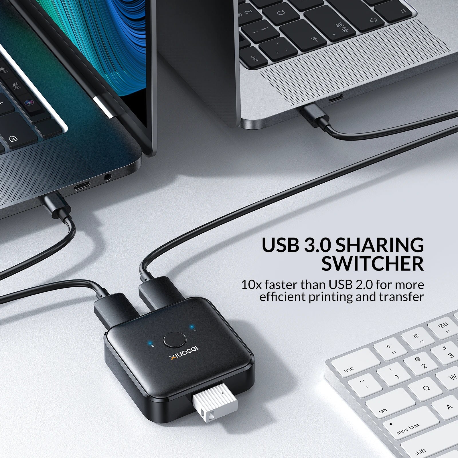 2 In 1 Data Switcher USB HUB - Wholesalus