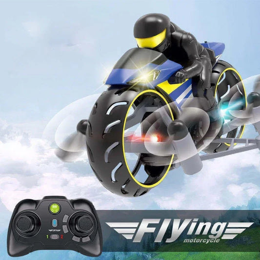 2-In-1 Land Air RC Motorcycle - Wholesalus