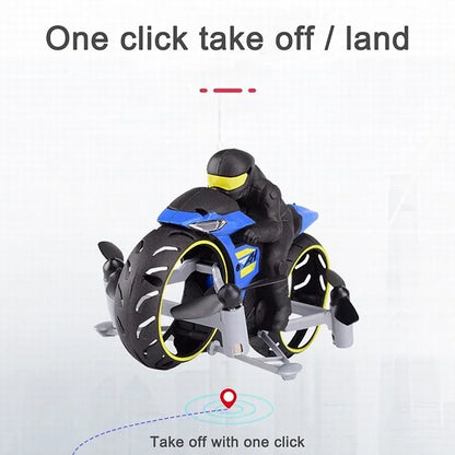 2-In-1 Land Air RC Motorcycle - Wholesalus