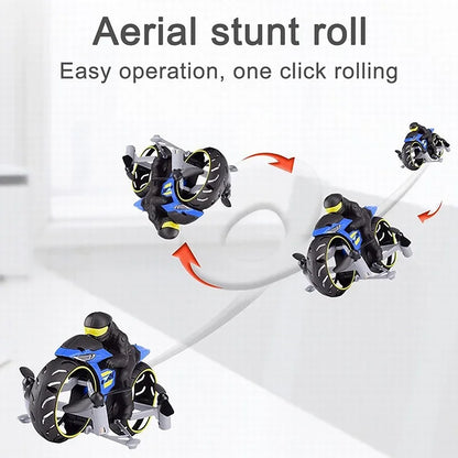 2-In-1 Land Air RC Motorcycle - Wholesalus