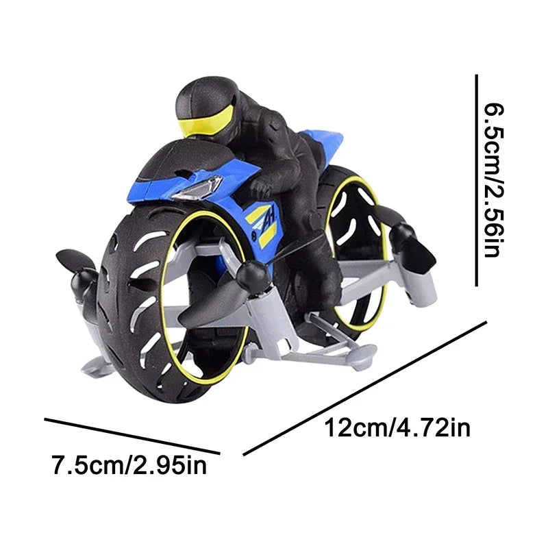 2-In-1 Land Air RC Motorcycle - Wholesalus
