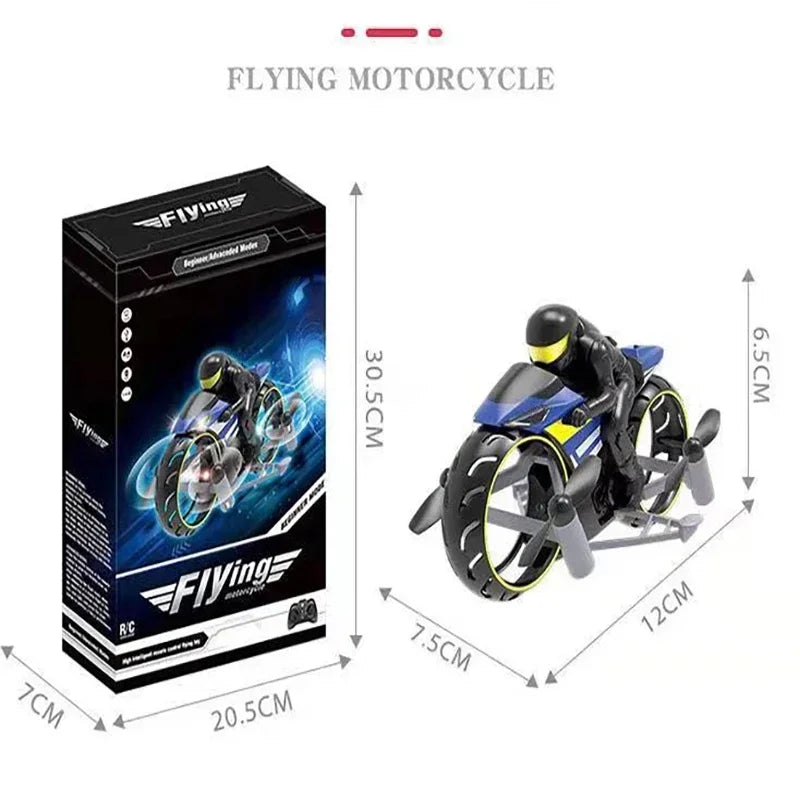 2-In-1 Land Air RC Motorcycle - Wholesalus