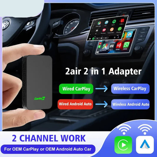 2 In 1 Wireless CarPlay Adapter - Wholesalus
