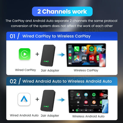 2 In 1 Wireless CarPlay Adapter - Wholesalus