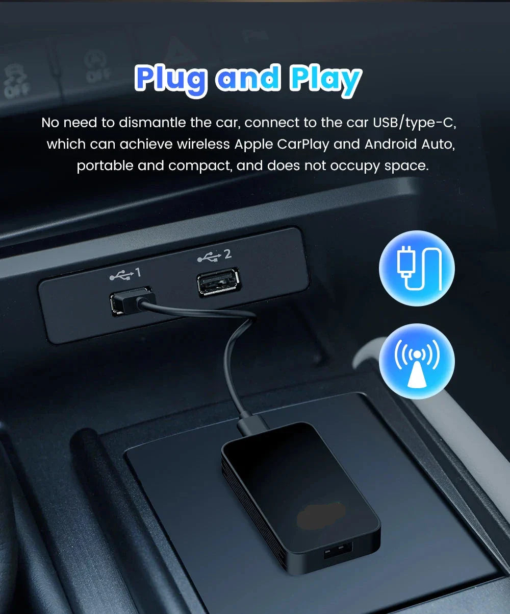 2 In 1 Wireless CarPlay Adapter - Wholesalus