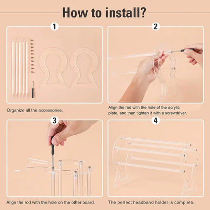 Acrylic Head Accessories Organizer - Wholesalus