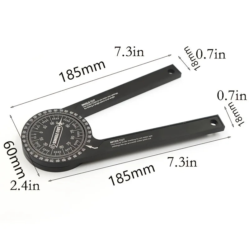 Adjustable Angle Measuring Protractor - Wholesalus