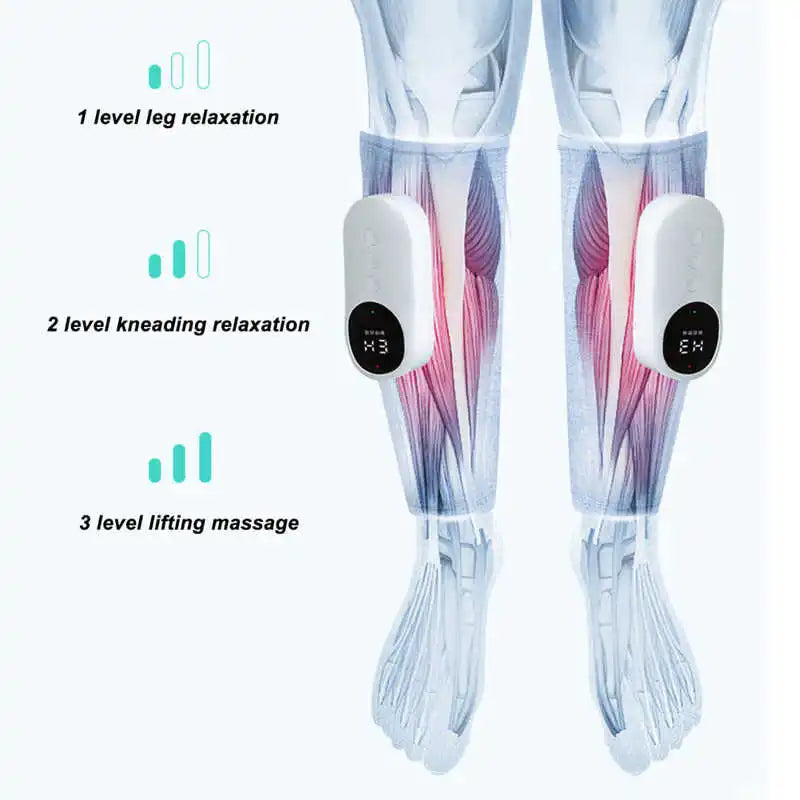 Adjustable Electric Heating Calf Massager - Wholesalus
