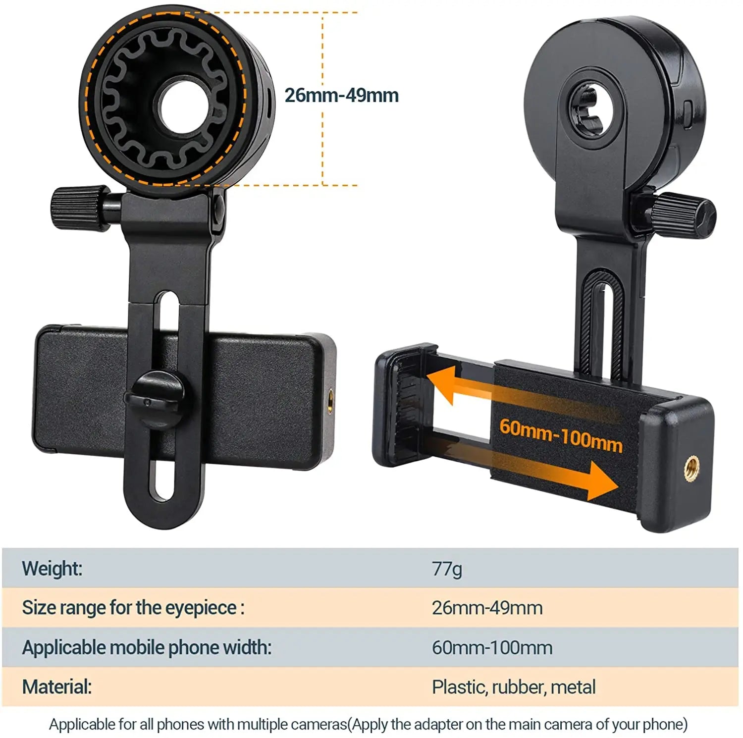Adjustable Mobile SnapScope Connector Clip - Wholesalus