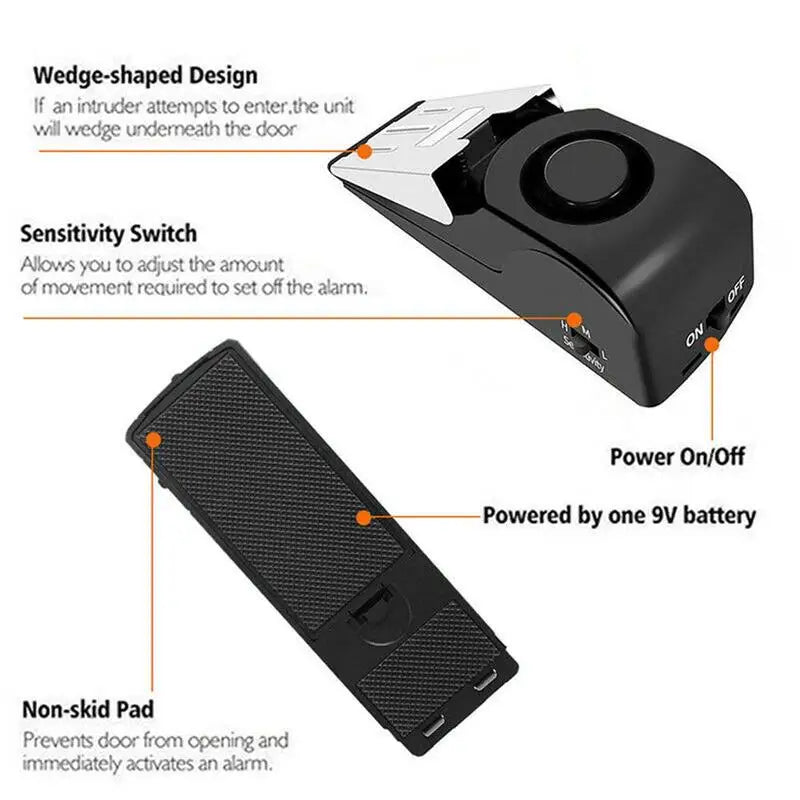 Anti-theft Door Stopper Alarm - Wholesalus