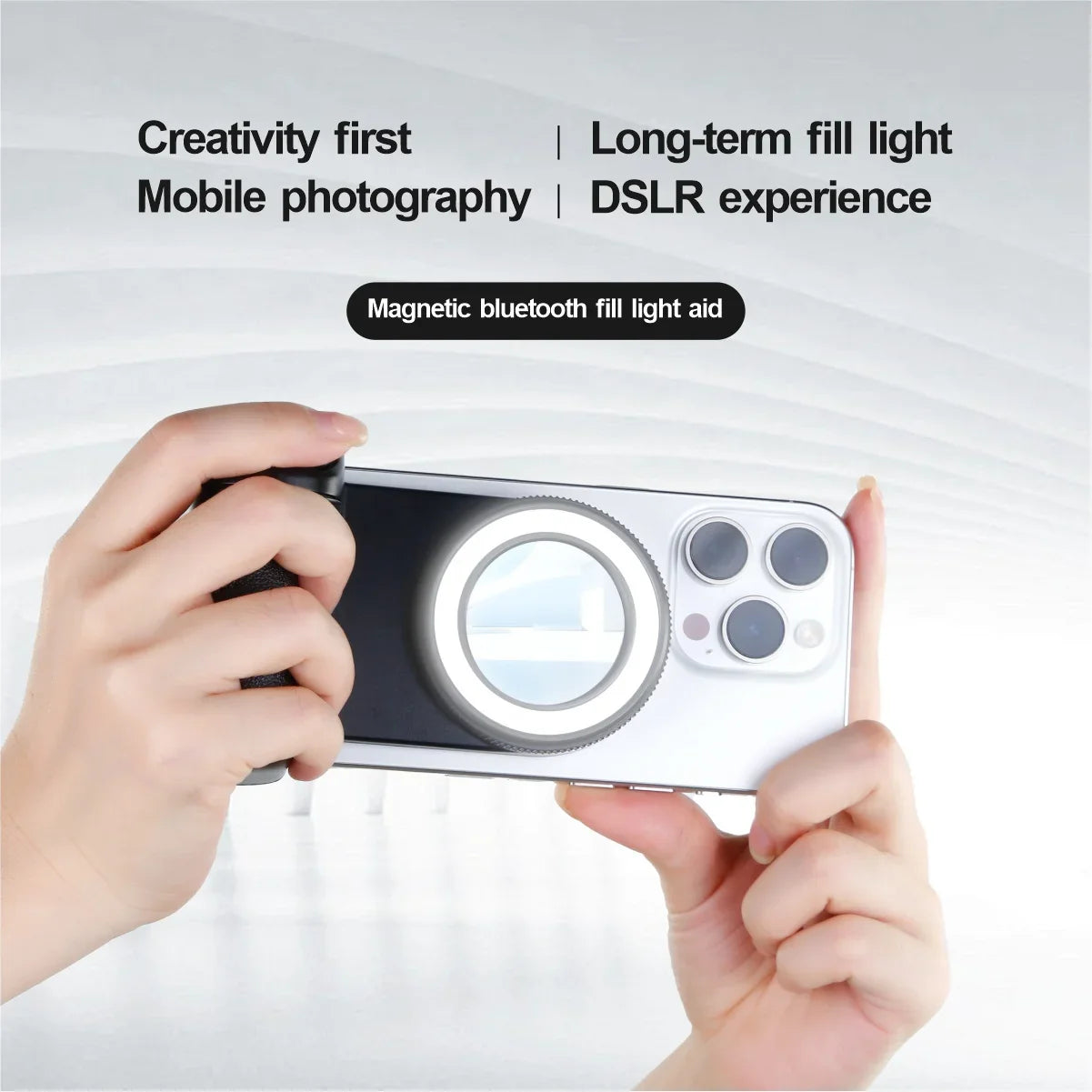 Bluetooth Magsafe Snapgrip with Fill Light - Wholesalus