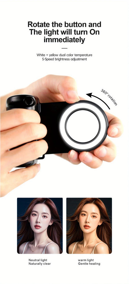 Bluetooth Magsafe Snapgrip with Fill Light - Wholesalus
