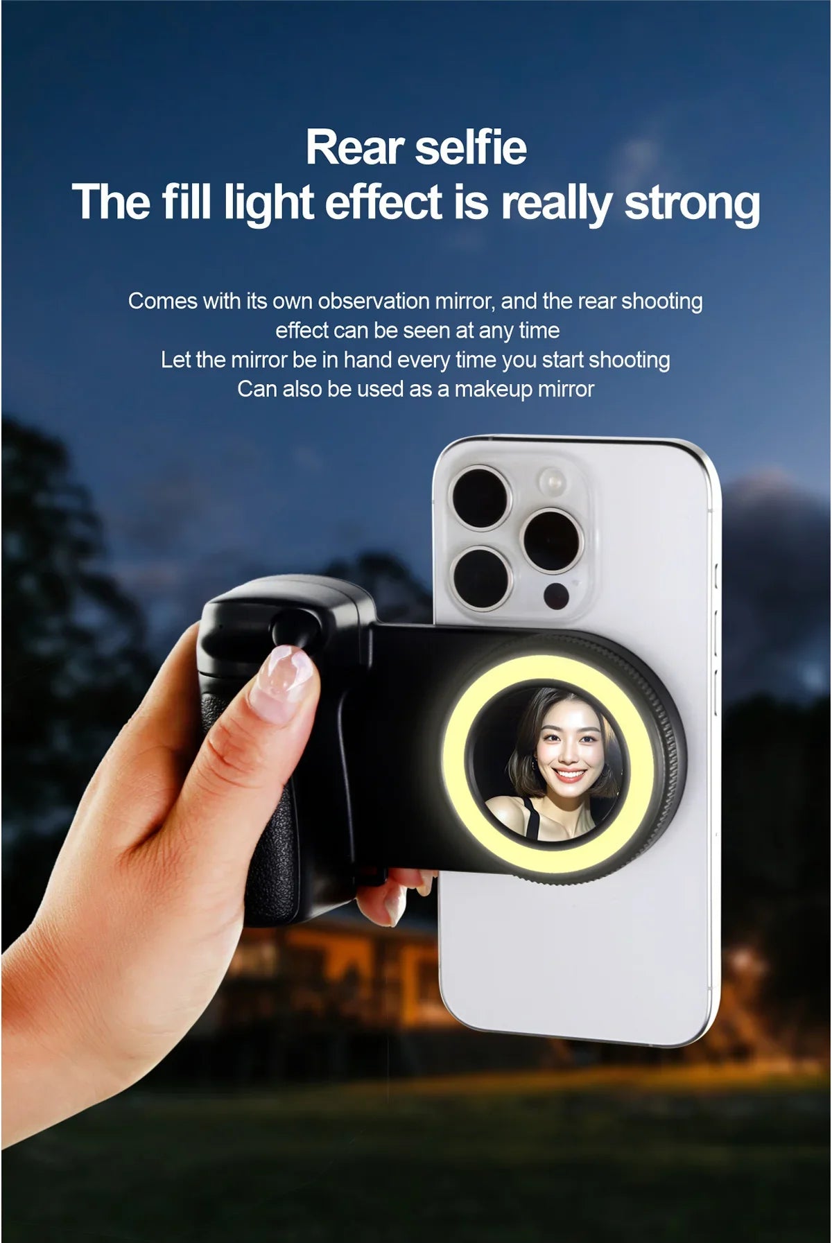 Bluetooth Magsafe Snapgrip with Fill Light - Wholesalus