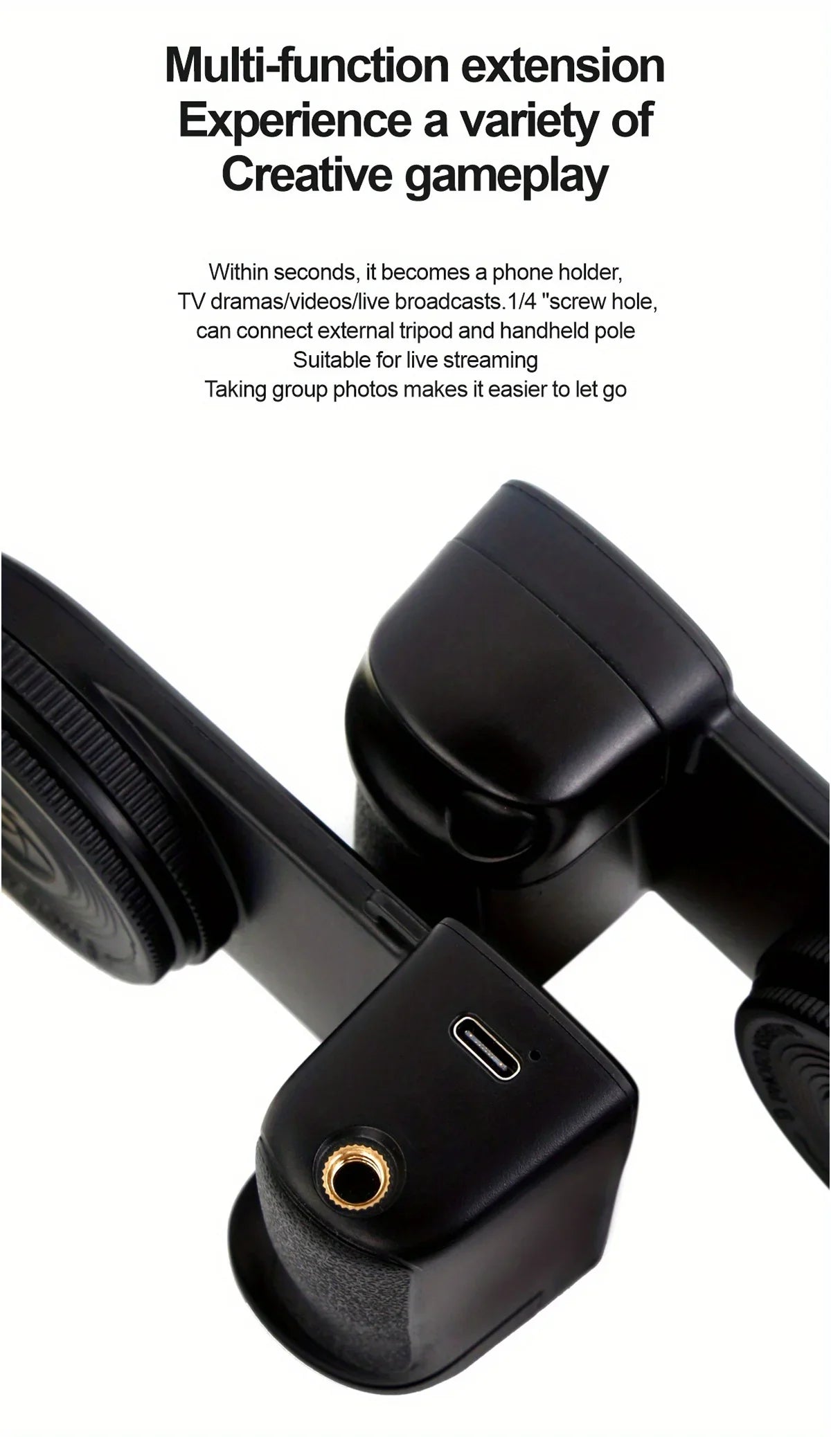 Bluetooth Magsafe Snapgrip with Fill Light - Wholesalus