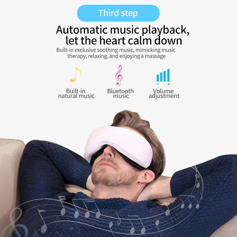 Bluetooth Music Hot Compress Eye Massager - Wholesalus