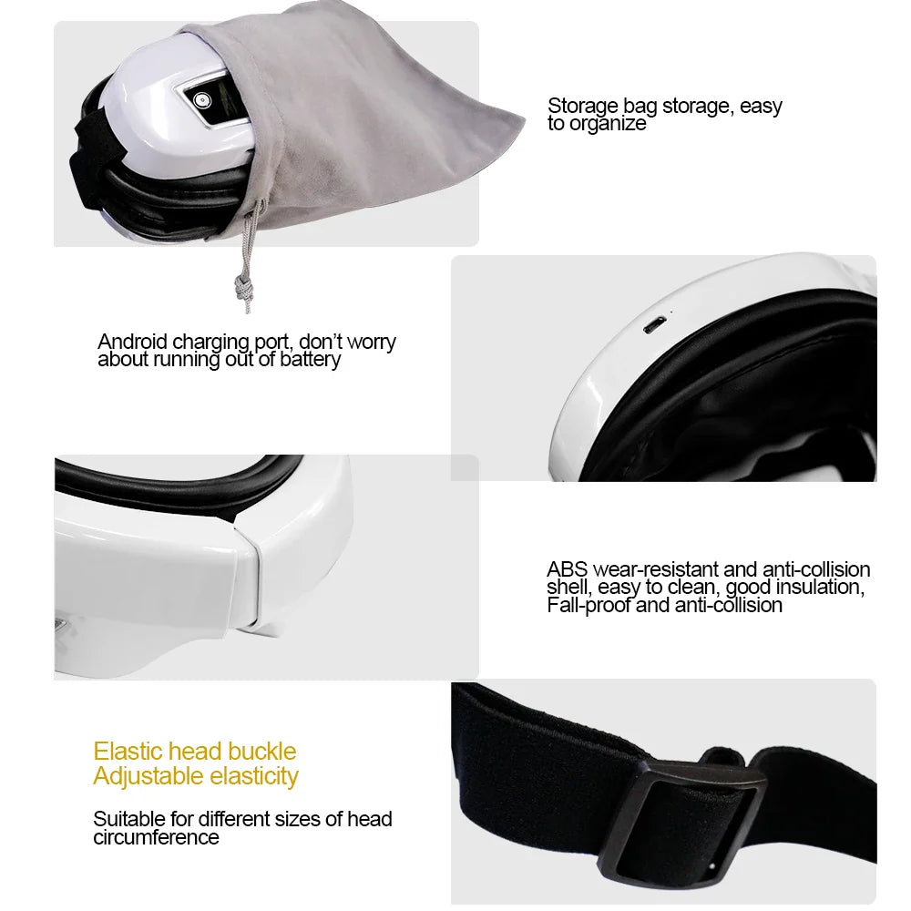 Bluetooth Music Hot Compress Eye Massager - Wholesalus