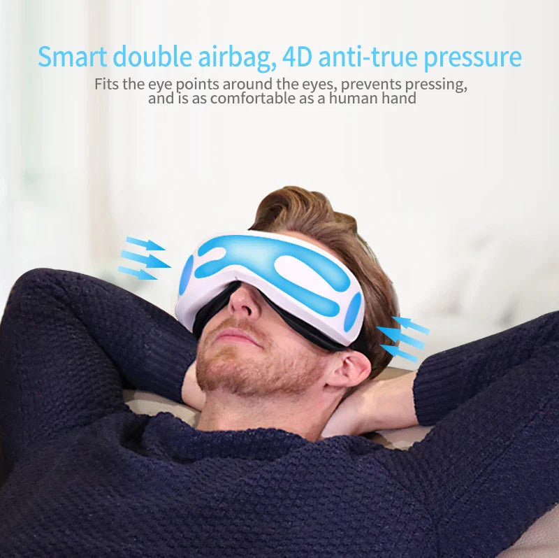 Bluetooth Music Hot Compress Eye Massager - Wholesalus