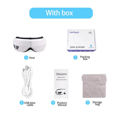 Bluetooth Music Hot Compress Eye Massager - Wholesalus