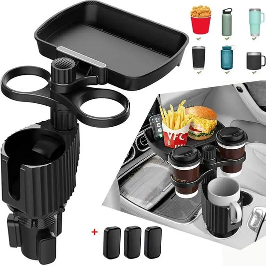 Car Cup Holder with Detachable Tray - Wholesalus