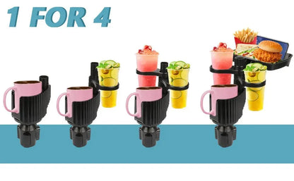 Car Cup Holder with Detachable Tray - Wholesalus