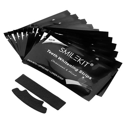 Charcoal Teeth Whitening Strips - 14 Pcs - Wholesalus