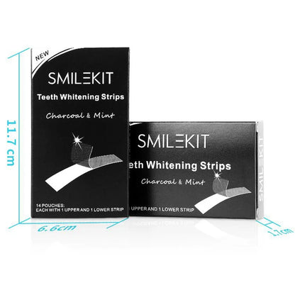 Charcoal Teeth Whitening Strips - 14 Pcs - Wholesalus