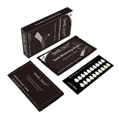 Charcoal Teeth Whitening Strips - 14 Pcs - Wholesalus