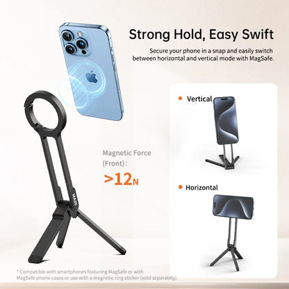 Double-Sided Magnetic Tripod Phone Holder - Wholesalus