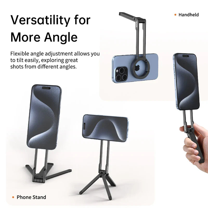 Double-Sided Magnetic Tripod Phone Holder - Wholesalus