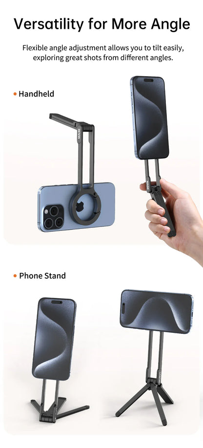 Double-Sided Magnetic Tripod Phone Holder - Wholesalus