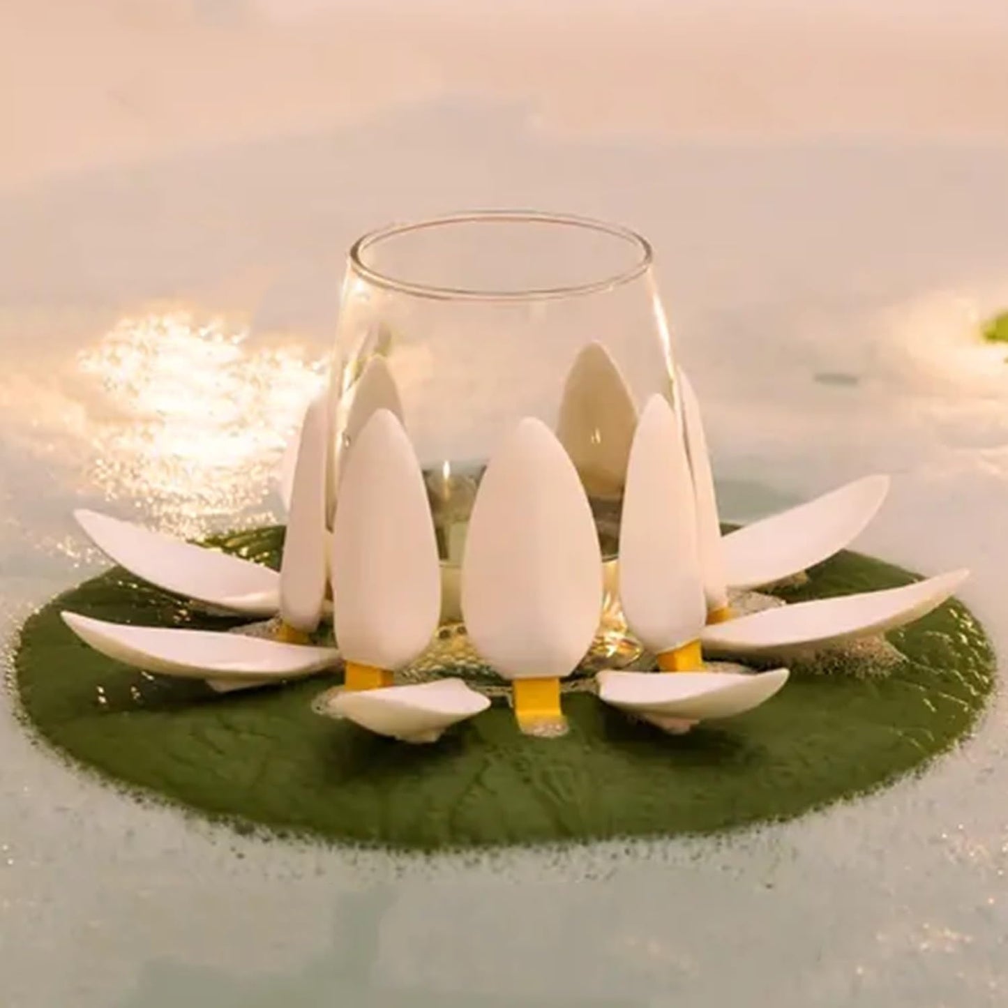 Floating Lotus Candle Holder - 4Pcs - Wholesalus