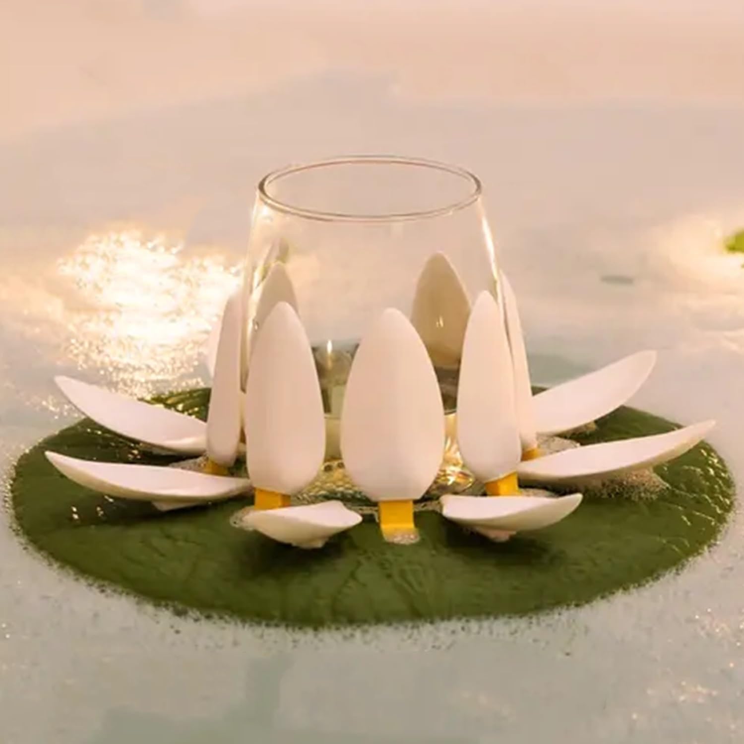 Floating Lotus Candle Holder - 4Pcs - Wholesalus