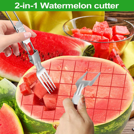 Foldable 2 In 1 Stainless Steel Fruit Slicer - Wholesalus