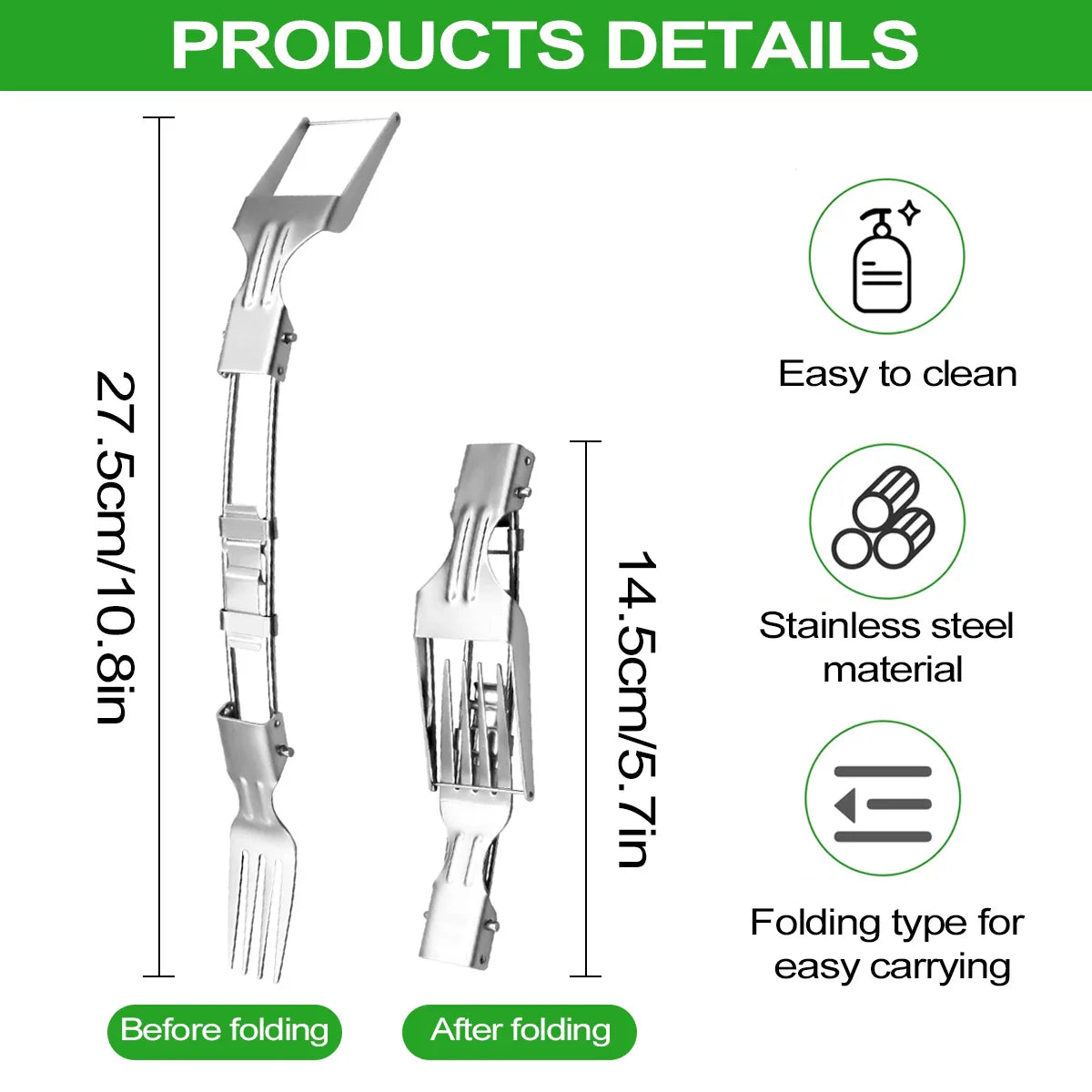 Foldable 2 In 1 Stainless Steel Fruit Slicer - Wholesalus