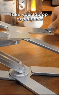 Foldable Aluminum Alloy Rotating Laptop Stand - Wholesalus