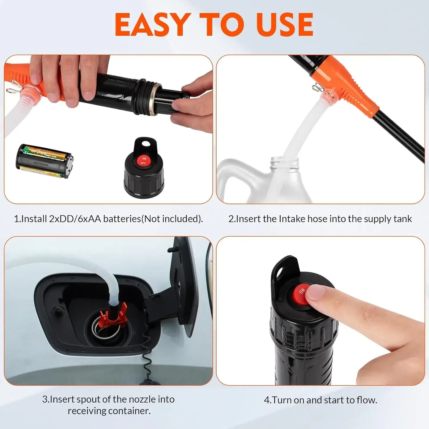 Handheld Electric Fuel Transfer Pump - Wholesalus
