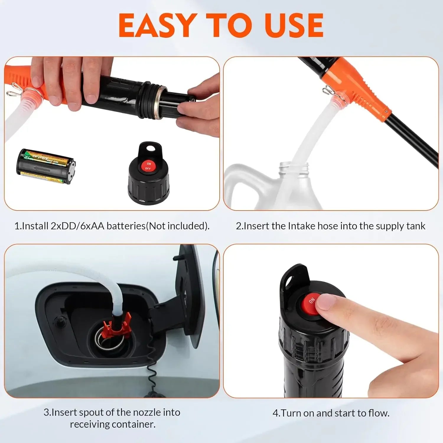Handheld Electric Fuel Transfer Pump - Wholesalus