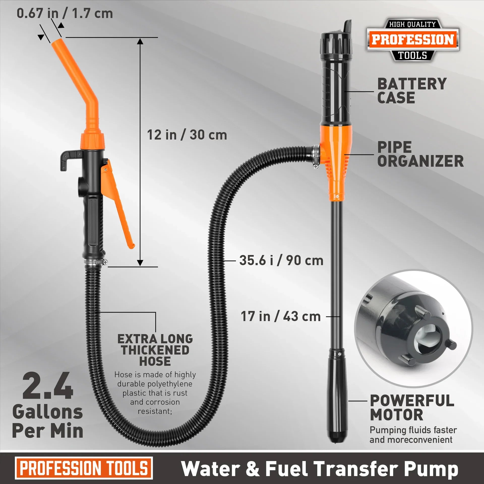 Handheld Electric Fuel Transfer Pump - Wholesalus