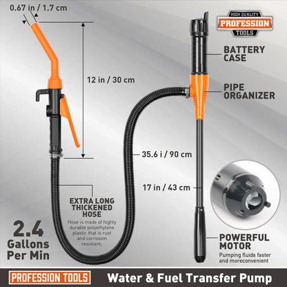 Handheld Electric Fuel Transfer Pump - Wholesalus