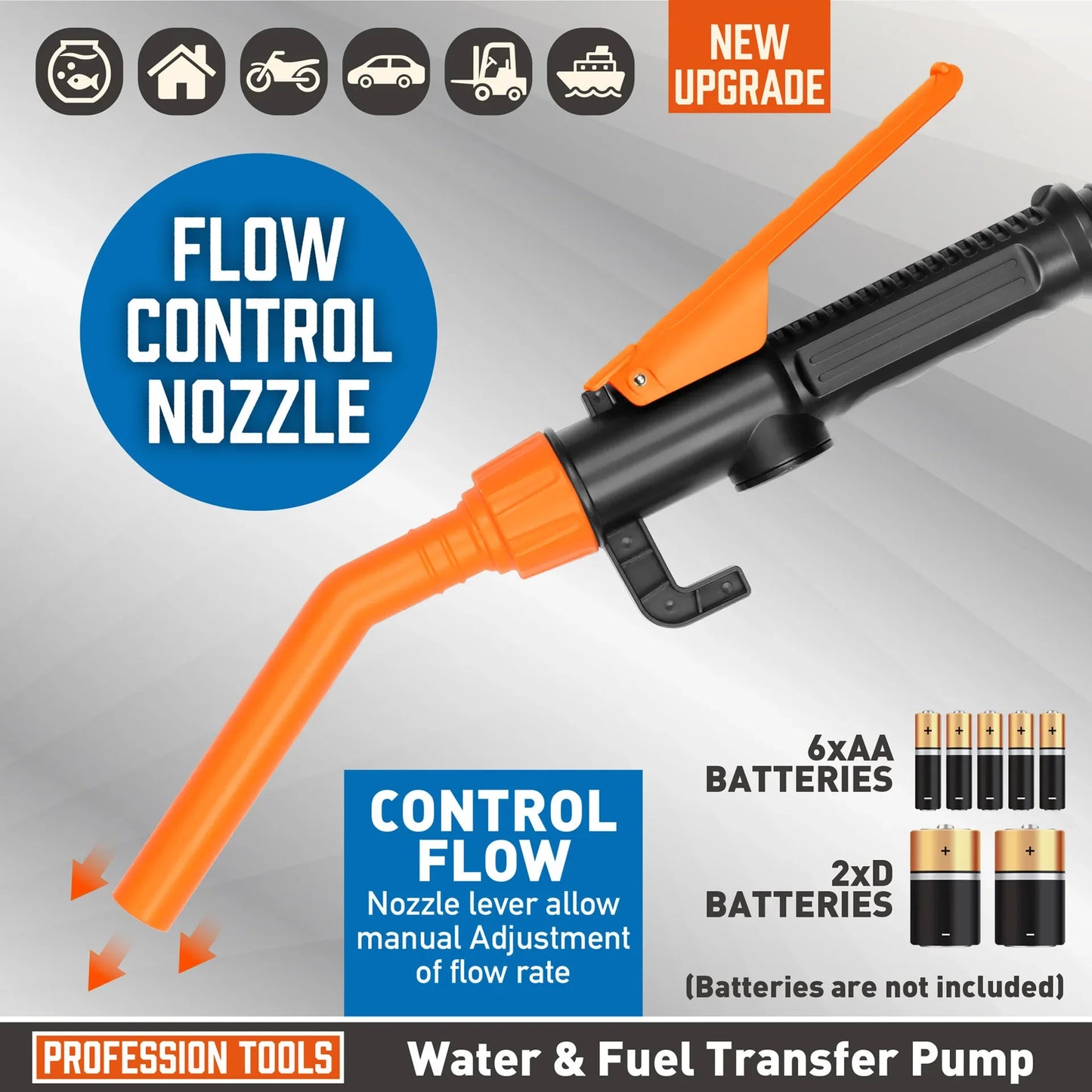 Handheld Electric Fuel Transfer Pump - Wholesalus