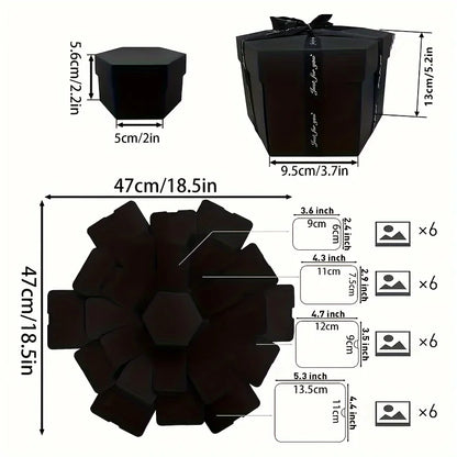 Hexagon Photo Explosion Box - Wholesalus