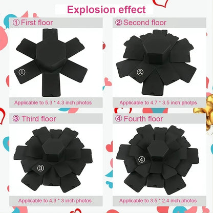 Hexagon Photo Explosion Box - Wholesalus