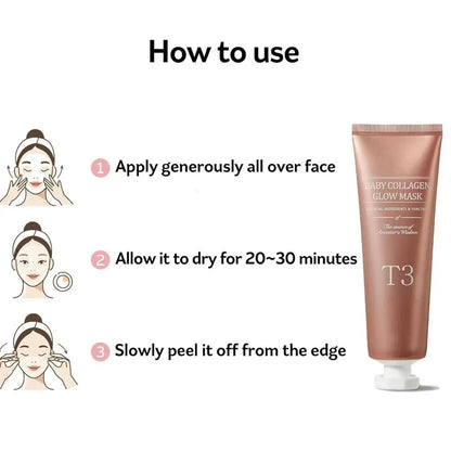 Korean Glass Skin Collagen Glow Mask - Wholesalus