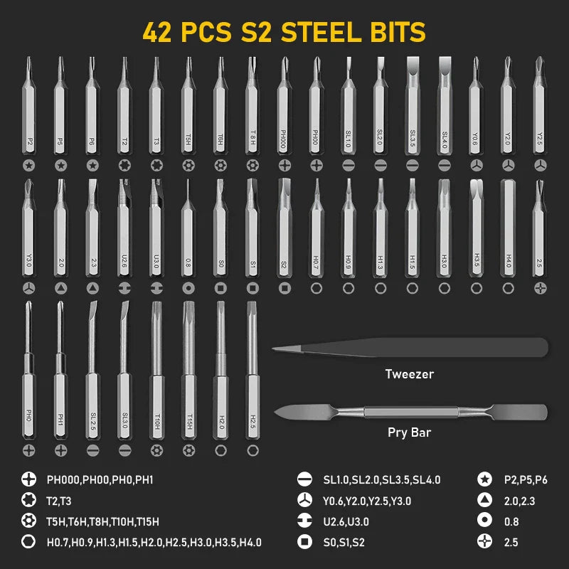 Magnetic Precision Electric Screwdriver Set - Wholesalus
