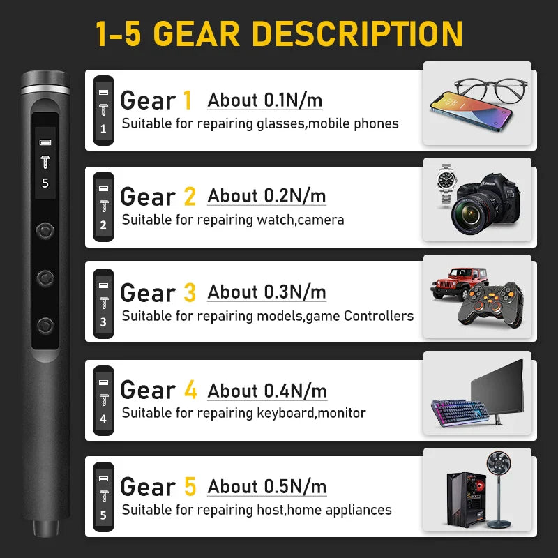 Magnetic Precision Electric Screwdriver Set - Wholesalus